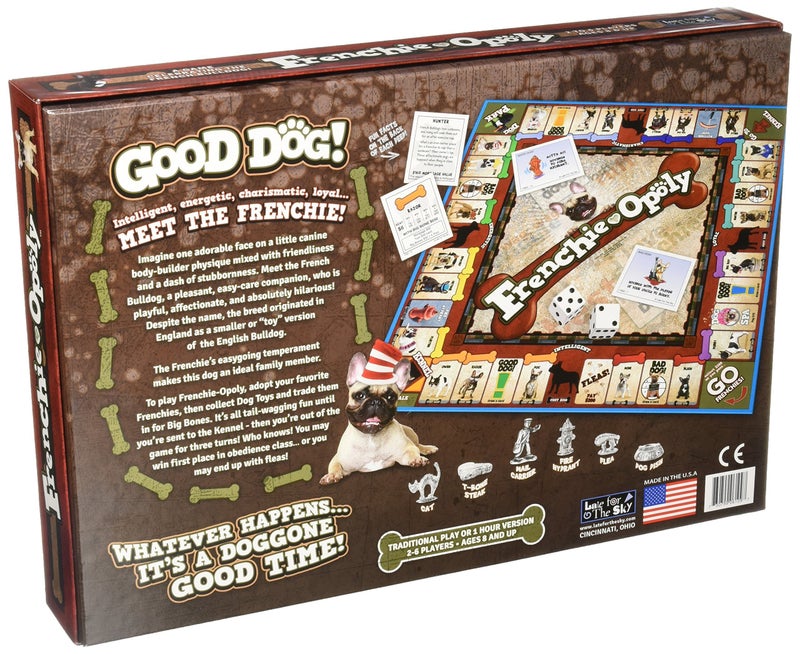 Late for The Sky Frenchie-Opoly | French Bulldog Board Game for Families & Adults, 2-6 Players, Ages 8+, Dog Lover Gift, Strategy Property Trading Game - Image 3